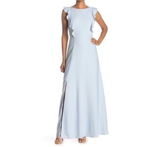 NWT Ted Baker Tie the Knot Ardenia Waterfall Ruffle Gown Dress